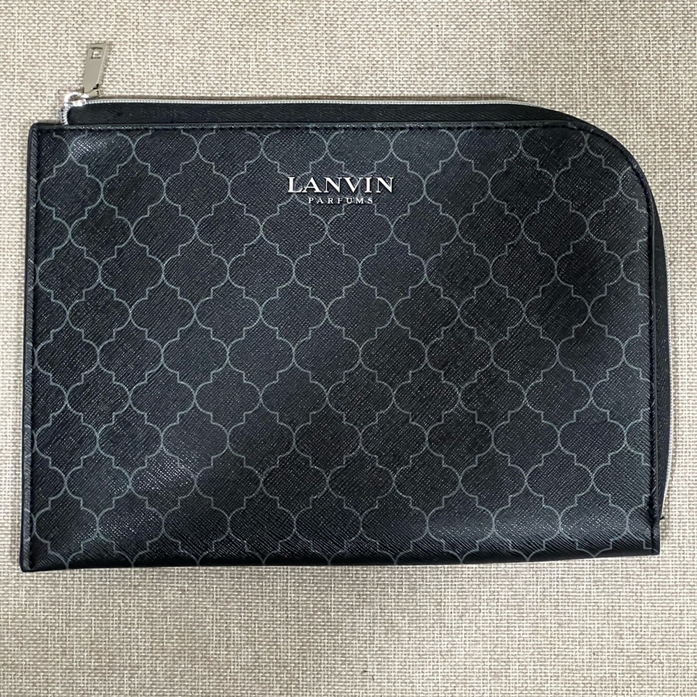 Lanvin parfums travel pouch mint